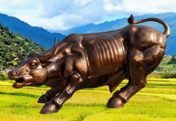 園林玻璃鋼華爾街牛雕塑 風景區仿真雕塑 廣場小品