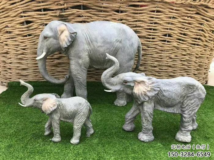 廣場小象雕塑，動物擺件，仿古工藝