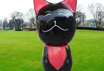 廣場(chǎng)小貓雕塑，動(dòng)物擺件，仿古工藝