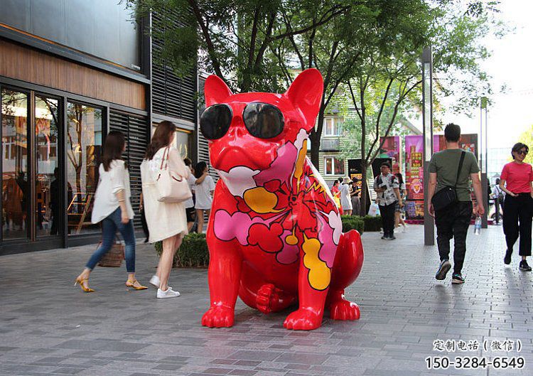 醫(yī)院哈巴狗雕塑，仿古動(dòng)漫雕塑，仿古擺件