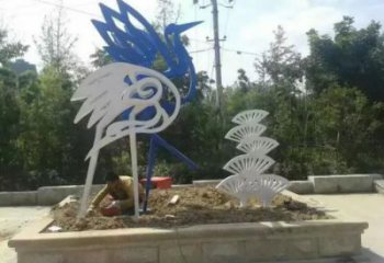 飯店白鷺雕塑，鍍金歐式雕塑，鍍金工藝