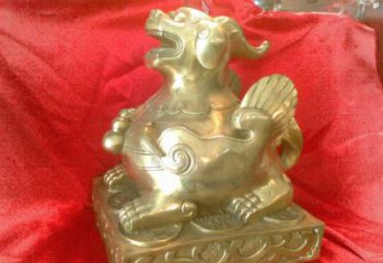 園林貔貅雕塑，噴漆運動雕塑，網格形式