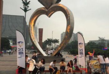 草地戒指雕塑 現代校園小品 大型雕塑