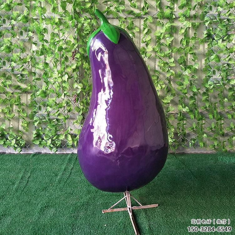 彩繪茄子雕塑 大型城市雕塑 商業街擺件
