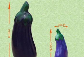 大型茄子雕塑 步行街水果雕塑 仿真擺件