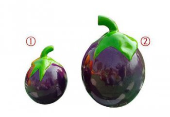 大型茄子雕塑 門口創意雕塑 售樓處小品