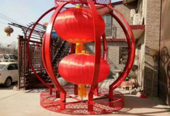 發(fā)光燈籠雕塑 歐式步行街雕塑 大型商場雕塑