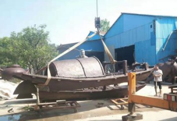 住宅小區揚帆雕塑 仿古風帆雕塑 公園遠航雕塑