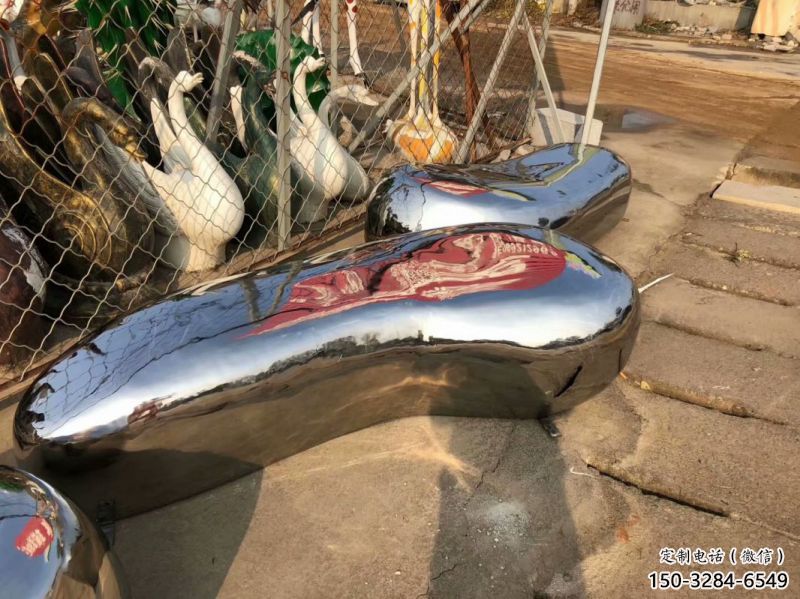 房地產坐凳雕塑，仿古景觀雕塑，鏡面制造