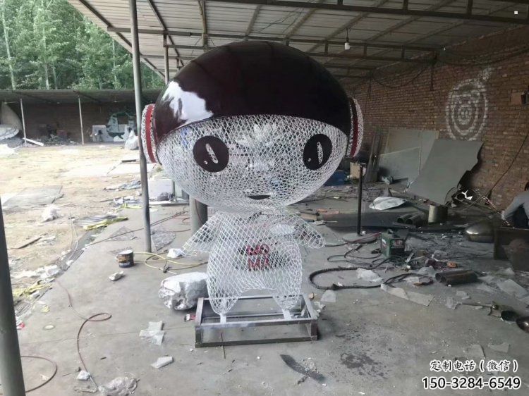 動漫人物雕塑廠家，編織工藝，公園廣場戶外卡通人物雕塑