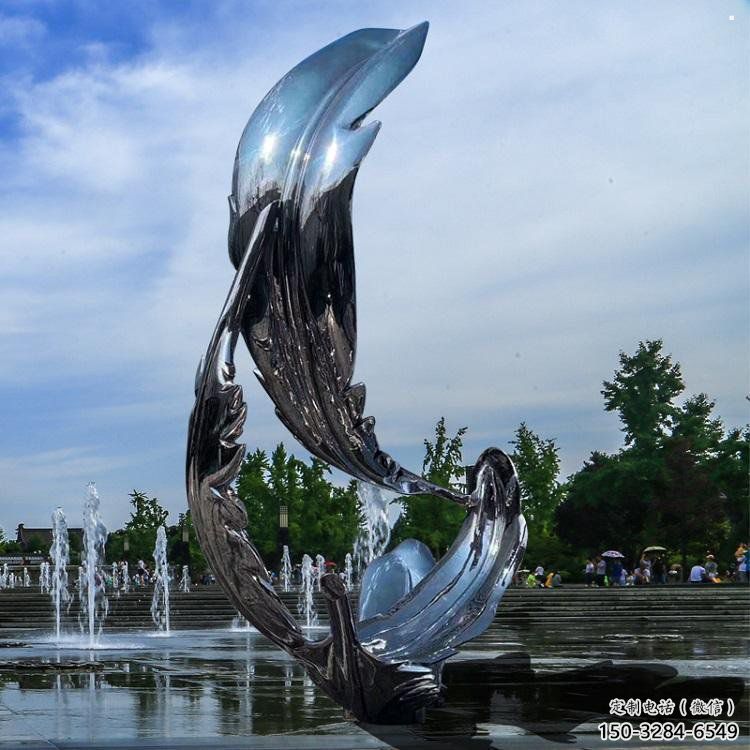羽毛雕塑制作，園林裝飾，建筑鏡面羽毛雕塑批發(fā)