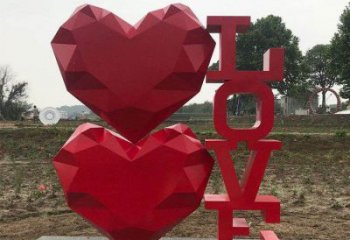 love字母雕塑承接，鍛造工藝，不銹鋼love雕塑廠家