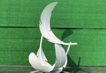 雕塑羽毛景觀制造，街景小品，景觀烤漆羽毛雕塑優(yōu)價(jià)