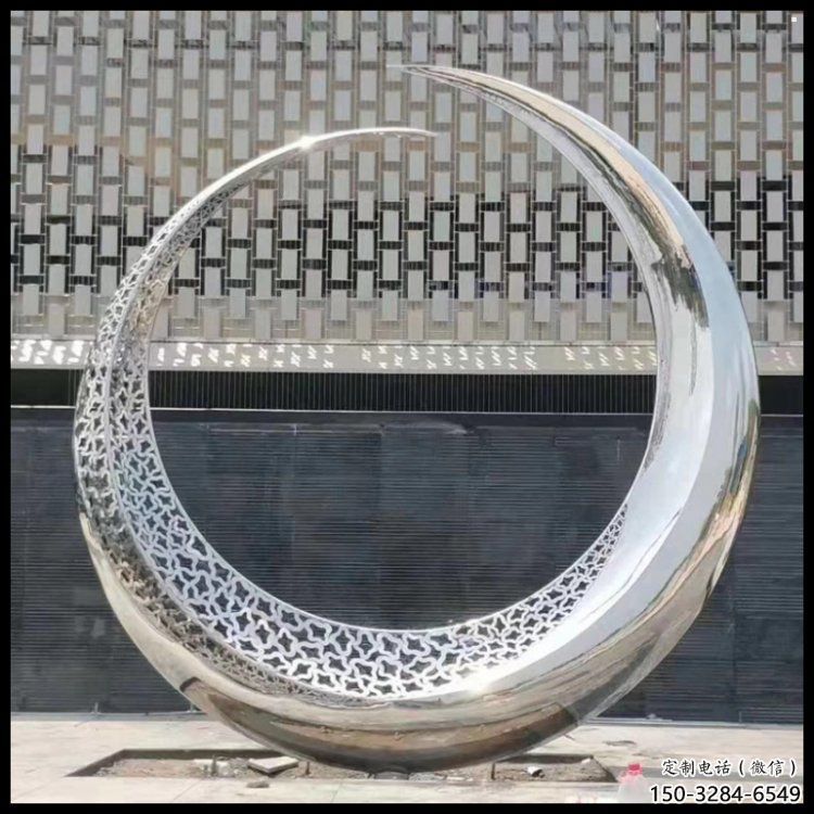 月亮雕塑，仿古景觀雕塑，仿古擺件