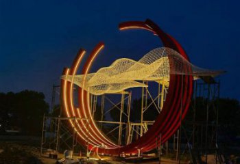 幼兒園云朵雕塑，鐵藝文化雕塑，鑄造制作