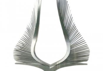 翅膀雕塑，鏤空景觀雕塑，西方擺件