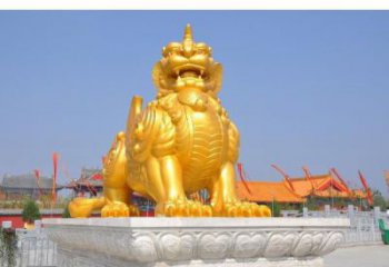 長樂廣場貔貅雕塑，動物彩繪雕塑，抽象效果