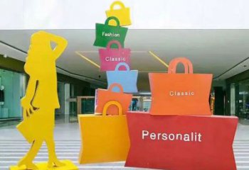 新樂(lè)購(gòu)物人雕塑選定，景觀雕塑，不銹鋼購(gòu)物人雕塑生產(chǎn)商