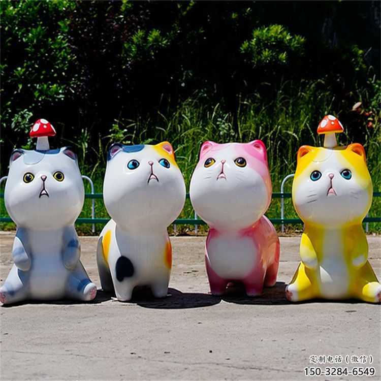 蘇州房地產(chǎn)貓咪雕塑，仿古動(dòng)漫雕塑，公園動(dòng)物制造