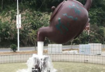 鄂州小區(qū)天壺標(biāo)志雕塑，多彩藝術(shù)，天壺雕塑生產(chǎn)廠家