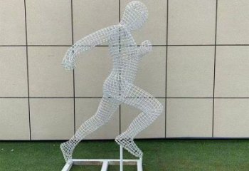 湘西鏤空運(yùn)動(dòng)員雕塑訂做，城市雕塑，鐵藝體育人物雕塑廠