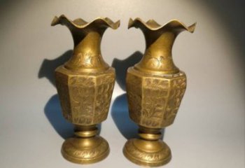 東湖花瓶雕塑定價，鑄銅工藝，銅花瓶雕塑制作廠家