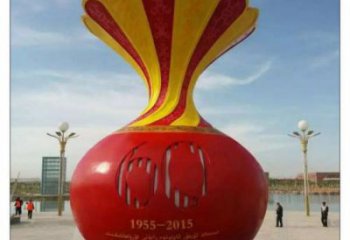 玉泉花瓶雕塑工廠選用，街道標識，玻璃鋼花瓶雕塑批發