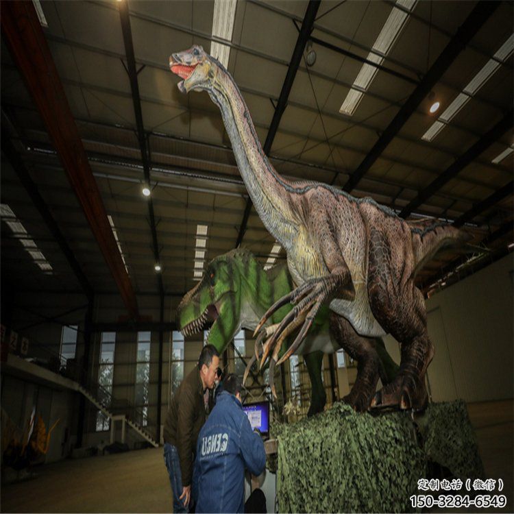 紅河戶外恐龍雕塑通用，多彩藝術(shù)，景觀玻璃鋼恐龍雕塑供應