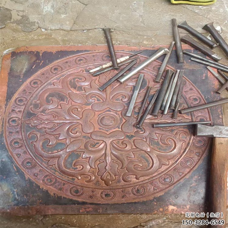 昆明花卉浮雕精品，鍛銅構件，別墅花卉浮雕廠家