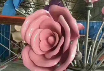 吐魯番牡丹花雕塑工廠優(yōu)選，城市裝飾，牡丹花花朵雕塑供給