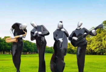 伊犁住宅小區(qū)吹拉彈唱雕塑