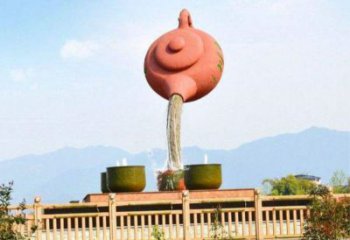 思茅公園天壺雕塑工廠，不銹鋼材質(zhì)，圓雕形式