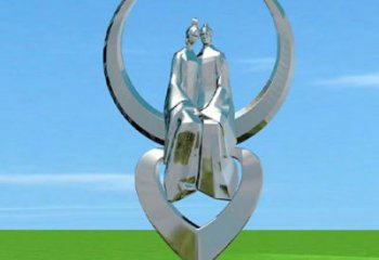 下城創意牛郎織女雕塑