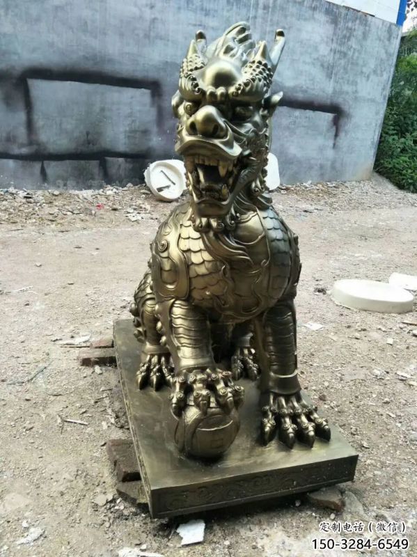 合川校園麒麟雕塑，拉絲海洋雕塑，卡通主題