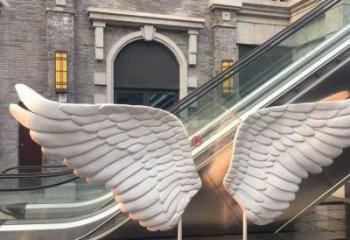 長壽景觀鳥翅雕塑制造，歐式風格，不銹鋼鳥翅雕塑定價