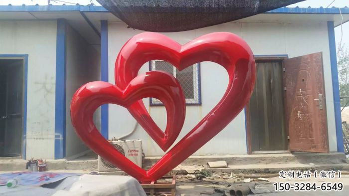 立體藝術心心相印雕塑造型風格